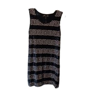 Bacci‎ sequined Party dress Women's Size Medium Black/White